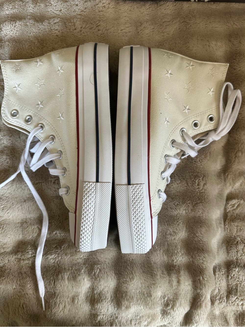 NWOB Converse CTAS Lift Hi Vintage White Womens 8.5 - Picture 3 of 8